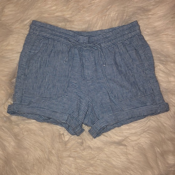 Faded Glory Pants - Faded Glory Striped Linen Shorts